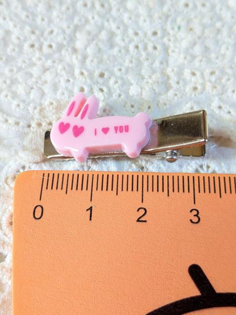 *HM*  幼児用☆『ウサギ☆ピンクB』☆ヘアクリップ < キッズ/ベビー  *HM*  幼児用☆『ウサギ☆ピンクB』☆ヘアクリップ < キッズ/ベビーの