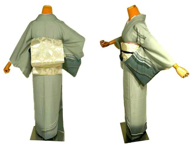 夏物 付下げ 最高級 新品同様 絽 暈染め 金銀シシュウ 金彩 花柄 クリーニング済 身丈151cm 裄丈62cm T3622 < 女性ファッション 夏物 付下げ 最高級 新品同様 絽 暈染め 金銀シシュウ 金彩 花柄 クリーニング済 身丈151cm 裄丈62cm T3622 < 女性ファッションの