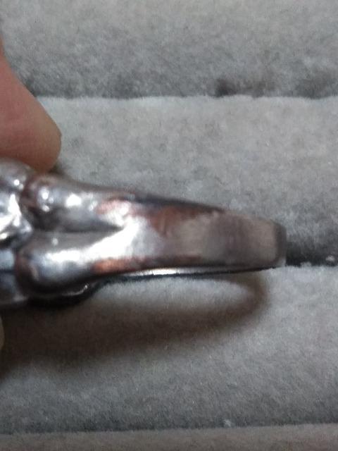 かなり使用感あり ドクロリング 髑髏(スカル) < 男性アクセサリー/時計  かなり使用感あり ドクロリング 髑髏(スカル) < 男性アクセサリー/時計の