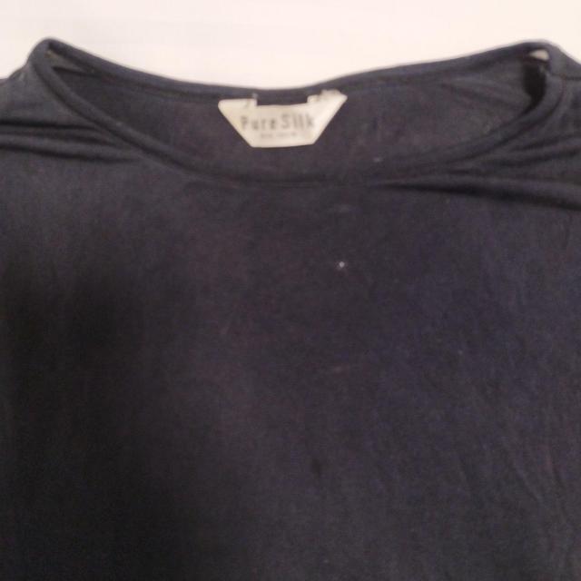 Pure Silk ブラック 長袖 Tシャツ < 女性ファッション Pure Silk ブラック 長袖 Tシャツ < 女性ファッションの