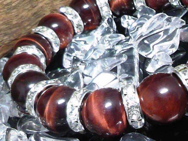 12ミリ§レッドタイガーアイ銀ロンデル赤虎目石数珠 < 男性アクセサリー/時計 12ミリ§レッドタイガーアイ銀ロンデル赤虎目石数珠 < 男性アクセサリー/時計の