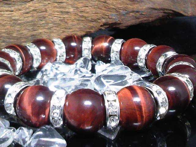 12ミリ§レッドタイガーアイ銀ロンデル赤虎目石数珠 < 男性アクセサリー/時計 12ミリ§レッドタイガーアイ銀ロンデル赤虎目石数珠 < 男性アクセサリー/時計の