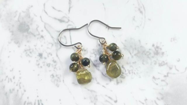 14kgf*グリーントルマリンのピアス* 20042 < 女性アクセサリー/時計 14kgf*グリーントルマリンのピアス* 20042 < 女性アクセサリー/時計の