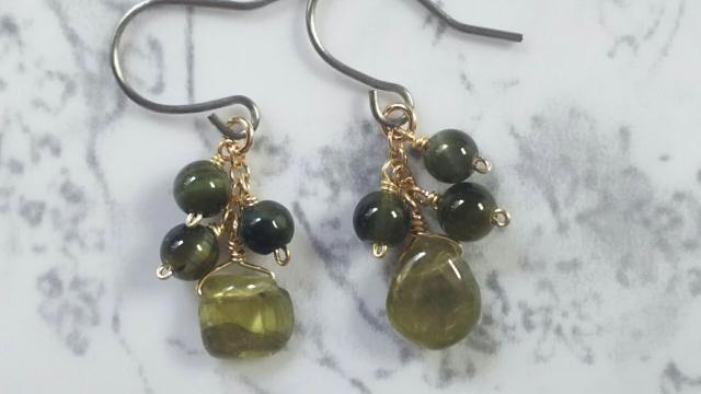 14kgf*グリーントルマリンのピアス* 20042 < 女性アクセサリー/時計 14kgf*グリーントルマリンのピアス* 20042 < 女性アクセサリー/時計の