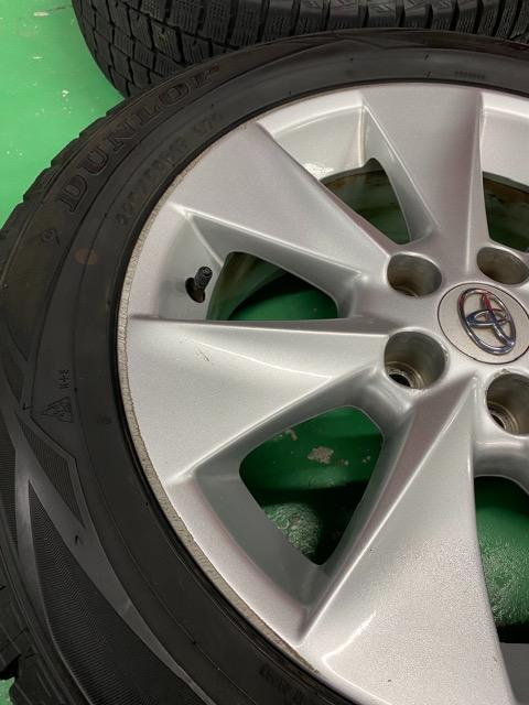 1082748)トヨタ純正アルミホイ-ル国産ダンロップスタッドレスタイヤ225/55R17送料無料 < 自動車/バイク 1082748)トヨタ純正アルミホイ-ル国産ダンロップスタッドレスタイヤ225/55R17送料無料 < 自動車/バイク