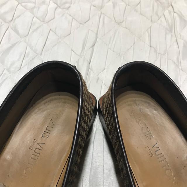 正規品 ルイヴィトン ダミエハラコ ローファー 5.5 < ブランド  正規品 ルイヴィトン ダミエハラコ ローファー 5.5 < ブランドの