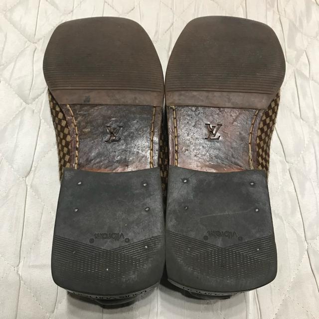 正規品 ルイヴィトン ダミエハラコ ローファー 5.5 < ブランド  正規品 ルイヴィトン ダミエハラコ ローファー 5.5 < ブランドの