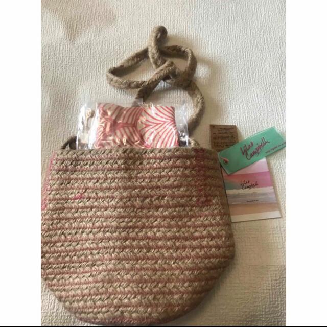 【新品】Lilas Campbell ミニショルダーバッグ かごバッグ  麻 < 女性ファッション  【新品】Lilas Campbell ミニショルダーバッグ かごバッグ  麻 < 女性ファッションの