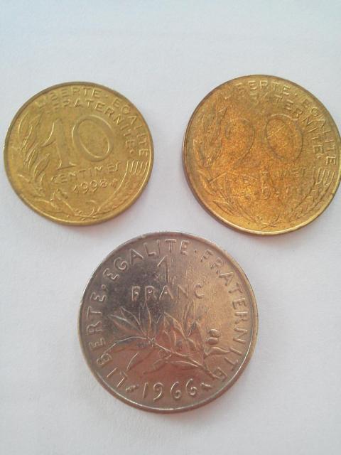 フランス アンティークコイン(10サンチーム・20サンチーム・1フラン 各1枚) < ホビー フランス アンティークコイン(10サンチーム・20サンチーム・1フラン 各1枚) < ホビーの