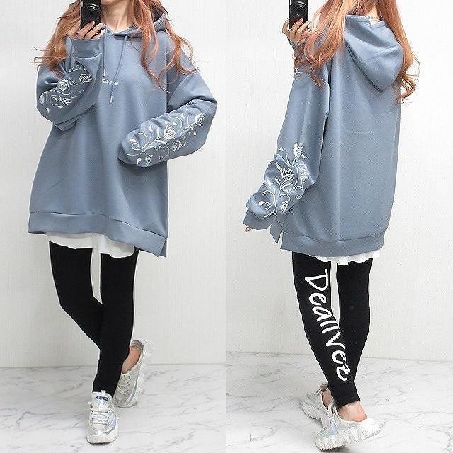 NEW最新bl/M/ローズ薔薇柄トライバル袖刺繍パーカー < 男性ファッション  NEW最新bl/M/ローズ薔薇柄トライバル袖刺繍パーカー < 男性ファッションの