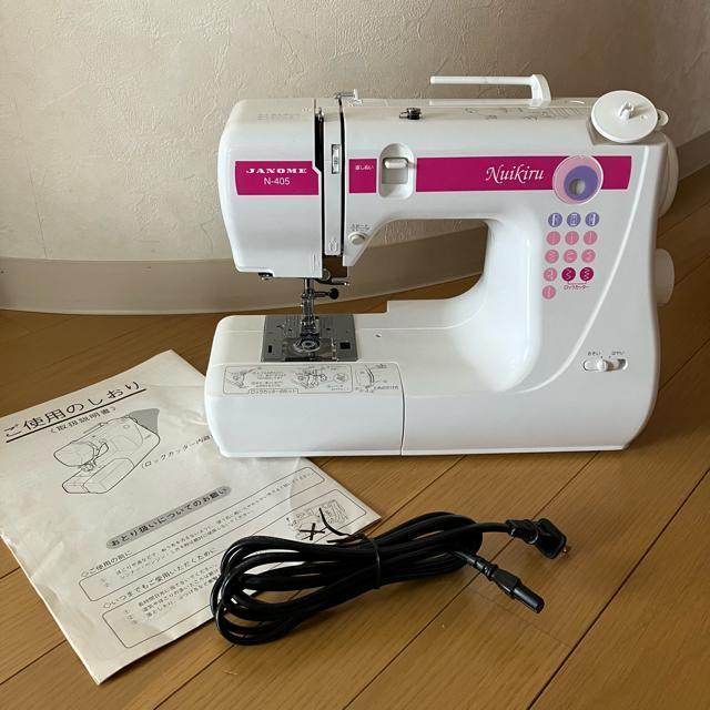 ジャノメ コンパクト電動ミシン本体 N-405 ロックカッター内蔵 < ペット/手芸/園芸 ジャノメ コンパクト電動ミシン本体 N-405 ロックカッター内蔵 < ペット/手芸/園芸の