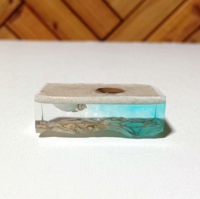 【193】海のかけら 立体波紋 マグネット 海レジン 冷蔵庫 透明感 < インテリア/ライフ 【193】海のかけら 立体波紋 マグネット 海レジン 冷蔵庫 透明感 < インテリア/ライフの