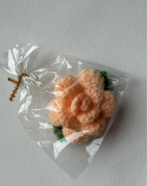 ハンドメイド アクリルたわし 薔薇 抗菌防臭 アプリコット プレゼント バザー < 女性ファッション ハンドメイド アクリルたわし 薔薇 抗菌防臭 アプリコット プレゼント バザー < 女性ファッションの