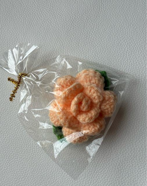 ハンドメイド アクリルたわし 薔薇 抗菌防臭 アプリコット プレゼント バザー < 女性ファッション ハンドメイド アクリルたわし 薔薇 抗菌防臭 アプリコット プレゼント バザー < 女性ファッションの