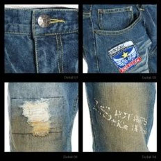 【ZEROSAIL】《New》ワッペン付★ハードダメージデニム<w80> < 男性ファッション  【ZEROSAIL】《New》ワッペン付★ハードダメージデニム<w80> < 男性ファッションの