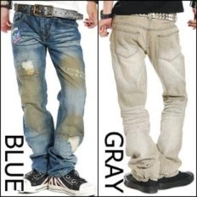 【ZEROSAIL】《New》ワッペン付★ハードダメージデニム<w80> < 男性ファッション  【ZEROSAIL】《New》ワッペン付★ハードダメージデニム<w80> < 男性ファッションの