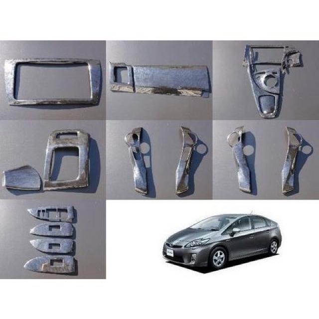 トヨタ プリウス 30系 3Dウッドパネル 19Pブラックウッド インテリア パネル 内装 < 自動車/バイク トヨタ プリウス 30系 3Dウッドパネル 19Pブラックウッド インテリア パネル 内装 < 自動車/バイク