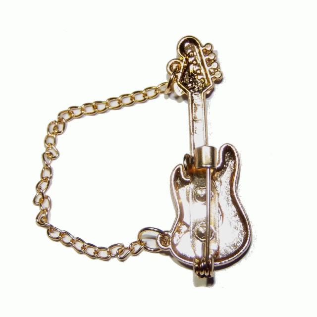 エレキギター ギター ベース エナメル バッジ ブローチ ピンバッジ オレンジ色 ストラップ < 男性アクセサリー/時計  エレキギター ギター ベース エナメル バッジ ブローチ ピンバッジ オレンジ色 ストラップ < 男性アクセサリー/時計の