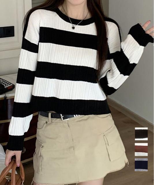 送料無料 新品 ニットトップス ショート丈 秋冬トップス < 女性ファッション  送料無料 新品 ニットトップス ショート丈 秋冬トップス  < 女性ファッションの