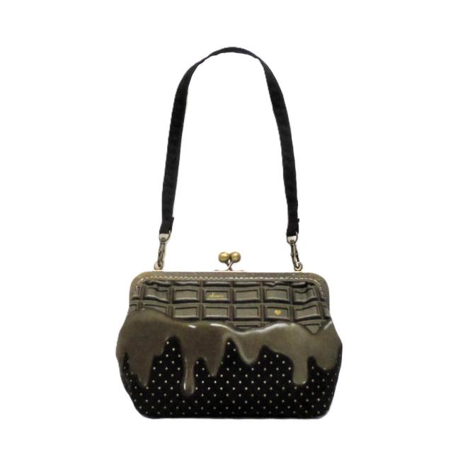 【クラッチ・アクセサリーチェーン付】◆とろけるチョコレート【ビター】◆がまぐちショルダーバッグ < 女性ファッション 【クラッチ・アクセサリーチェーン付】◆とろけるチョコレート【ビター】◆がまぐちショルダーバッグ < 女性ファッションの