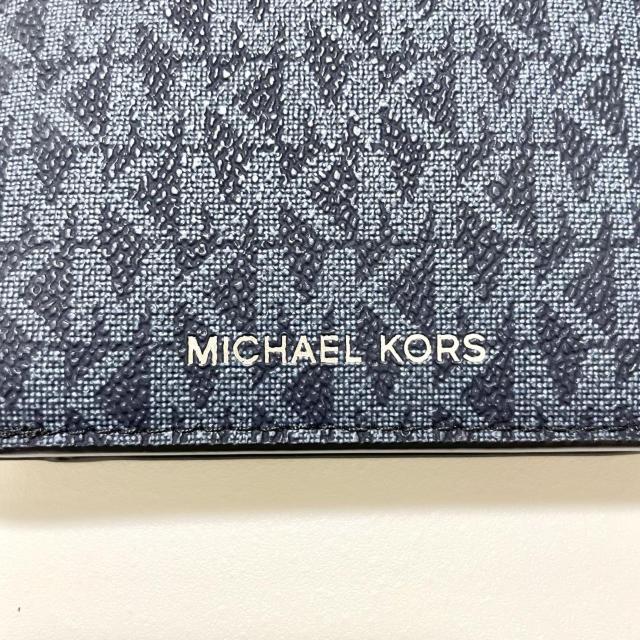 マイケルコース 財布 ウォレット 二つ折り シグネチャー メンズ 青 ブルー < 男性ファッション マイケルコース 財布 ウォレット 二つ折り シグネチャー メンズ 青 ブルー < 男性ファッションの