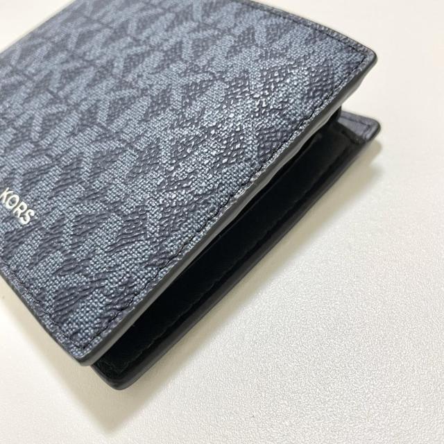 マイケルコース 財布 ウォレット 二つ折り シグネチャー メンズ 青 ブルー < 男性ファッション マイケルコース 財布 ウォレット 二つ折り シグネチャー メンズ 青 ブルー < 男性ファッションの