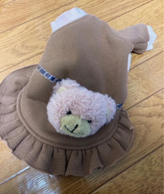 定価7,920円●裏起毛●ふわふわテディベアポシェットデザイン●茶ブラウン イチゴチョコ●サーカスサーカス●ペット服 犬 子犬 猫 < ペット/手芸/園芸 定価7,920円●裏起毛●ふわふわテディベアポシェットデザイン●茶ブラウン イチゴチョコ●サーカスサーカス●ペット服 犬 子犬 猫 < ペット/手芸/園芸の