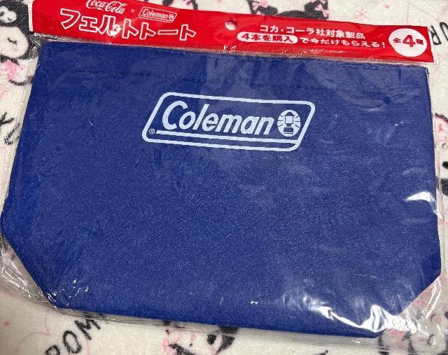 コールマンColeman×コカコーラ★フェルトトート ブルー < ブランド コールマンColeman×コカコーラ★フェルトトート ブルー < ブランドの
