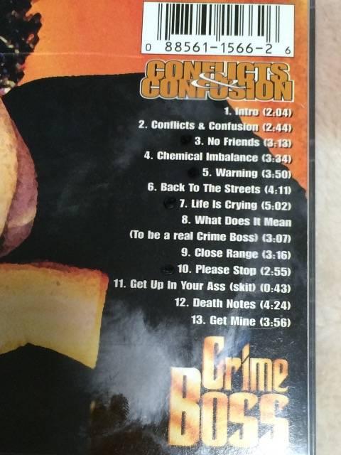 CRIME BOSS/CONFLICTS&CONFUSION G-RAP < CD/DVD/ビデオ CRIME BOSS/CONFLICTS&CONFUSION G-RAP < CD/DVD/ビデオの