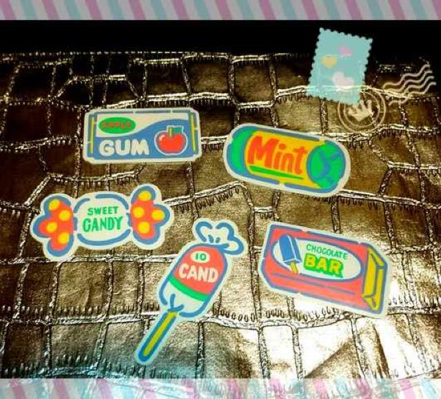 レトロ フレッシュパンチ メモ カード セット お菓子 サンリオ < インテリア/ライフ  レトロ フレッシュパンチ メモ カード セット お菓子 サンリオ  < インテリア/ライフの