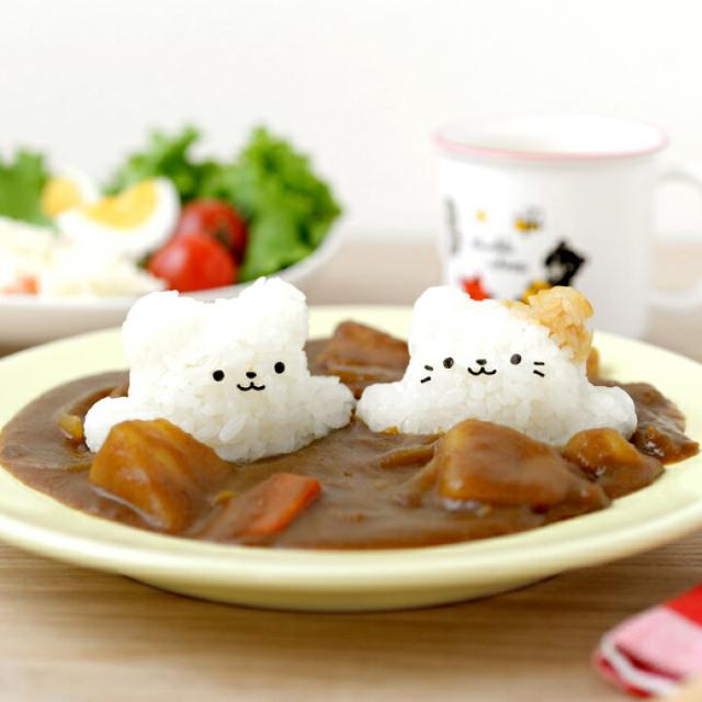 くまとねこ簡単型抜き♪ぴょこんとおにぎりくまにゃんセット < インテリア/ライフ  くまとねこ簡単型抜き♪ぴょこんとおにぎりくまにゃんセット < インテリア/ライフの