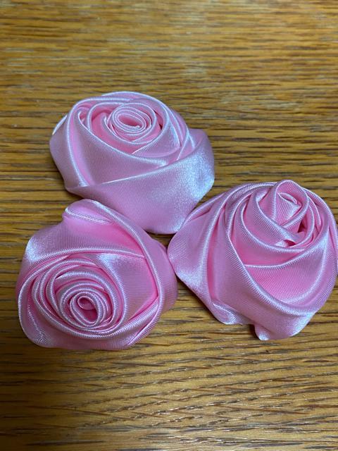 立体サテン巻薔薇??ピンク < ペット/手芸/園芸  立体サテン巻薔薇??ピンク < ペット/手芸/園芸の