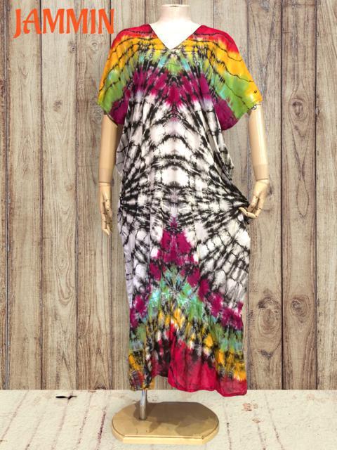 タイダイワンピ★個性派★ヒッピー★エスニック★アジアン < 女性ファッション  タイダイワンピ★個性派★ヒッピー★エスニック★アジアン < 女性ファッションの