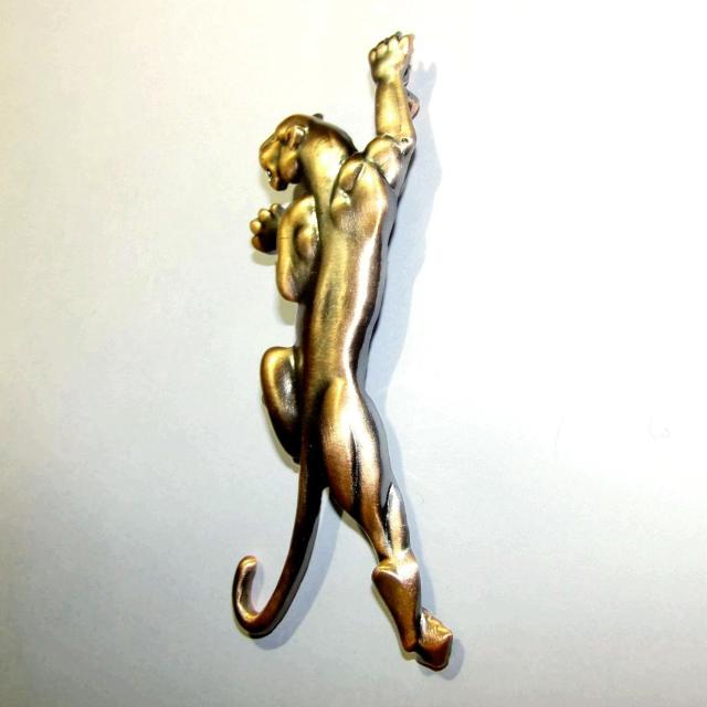 ビッグサイズ! 大きい 豹 ヒョウ パンサー ゴールド色 金色 ブローチ バッジ ピンバッジ ラペルピン < 男性アクセサリー/時計 ビッグサイズ! 大きい 豹 ヒョウ パンサー ゴールド色 金色 ブローチ バッジ ピンバッジ ラペルピン < 男性アクセサリー/時計の