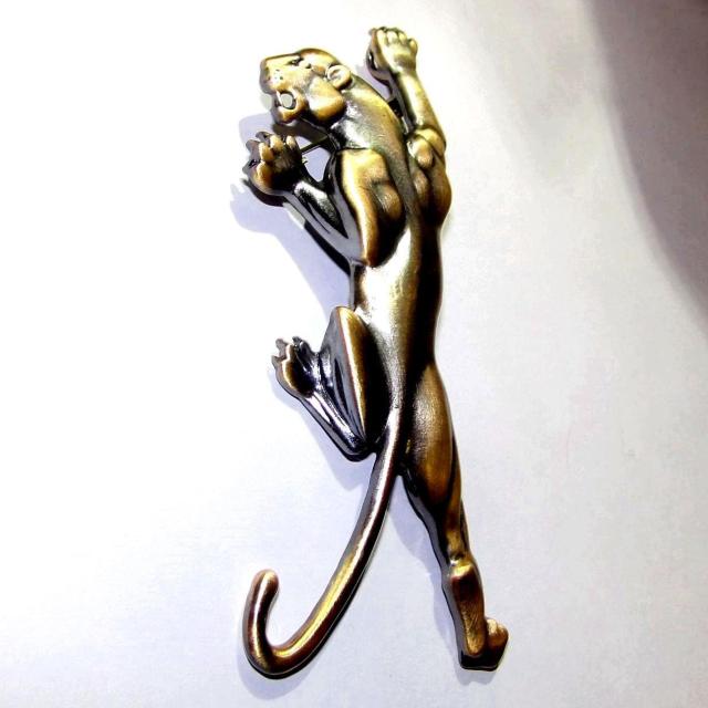 ビッグサイズ! 大きい 豹 ヒョウ パンサー ゴールド色 金色 ブローチ バッジ ピンバッジ ラペルピン < 男性アクセサリー/時計 ビッグサイズ! 大きい 豹 ヒョウ パンサー ゴールド色 金色 ブローチ バッジ ピンバッジ ラペルピン < 男性アクセサリー/時計の