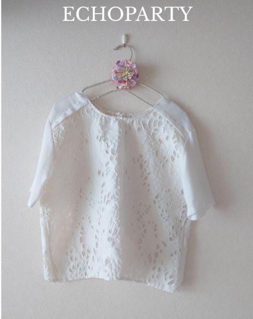 ECHOPARTY 透け感可愛いシアーデザイントップス  韓国ファッション < 女性ファッション  ECHOPARTY 透け感可愛いシアーデザイントップス  韓国ファッション  < 女性ファッションの