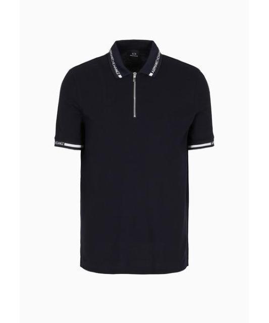 ☆ARMANI EXCHANGE アルマーニ エクスチェンジ ロゴ ジップ ポロシャツ 半袖/メンズ/M☆新作モデル < ブランド ☆ARMANI EXCHANGE アルマーニ エクスチェンジ ロゴ ジップ ポロシャツ 半袖/メンズ/M☆新作モデル < ブランドの