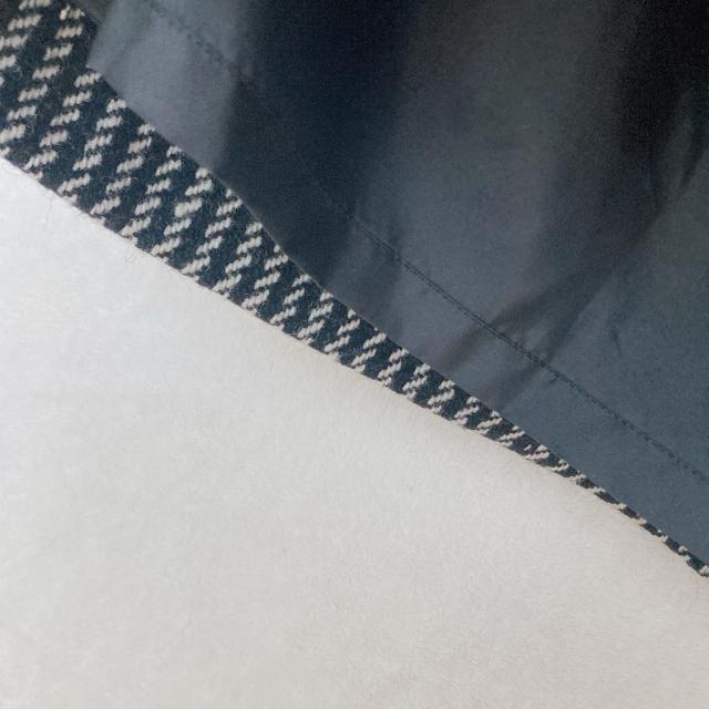 ウール混 ストライプ ひざ丈 ペンシル タイトスカート L 金ボタン チェーン付 モノトーン N2m < 女性ファッション ウール混 ストライプ ひざ丈 ペンシル タイトスカート L 金ボタン チェーン付 モノトーン N2m < 女性ファッションの