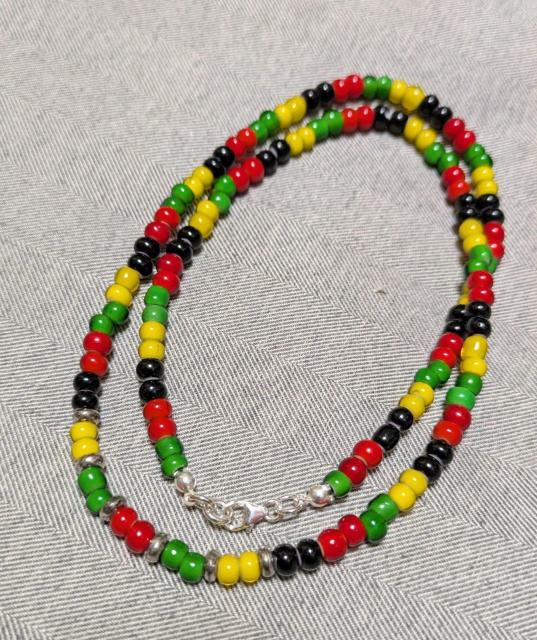 ラスタカラー★レゲエ★ホワイトハーツ★SLV925★ビーズネックレス★チョーカー★新品未着用★送料無料★男女兼用 < 男性アクセサリー/時計 ラスタカラー★レゲエ★ホワイトハーツ★SLV925★ビーズネックレス★チョーカー★新品未着用★送料無料★男女兼用 < 男性アクセサリー/時計の