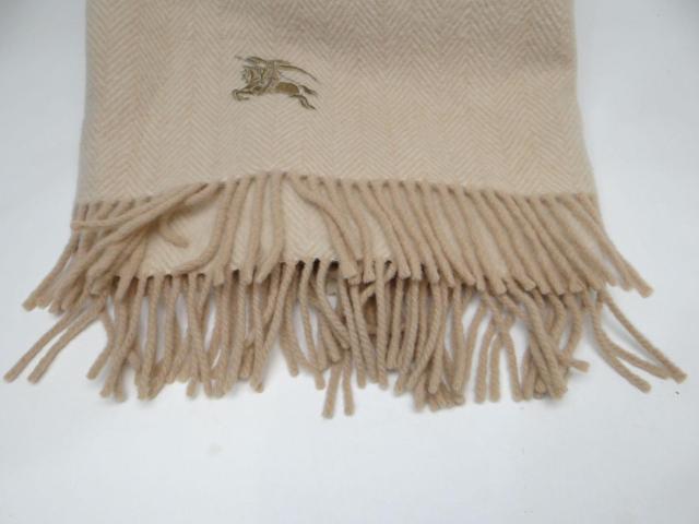 バーバリーロンドン ウール ヘリンボーン柄 ブランケット ベージュ系【送料無料】 < ブランド バーバリーロンドン ウール ヘリンボーン柄 ブランケット ベージュ系【送料無料】 < ブランドの