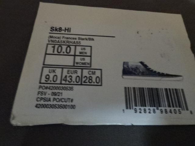 USA限定 ロス近代美術館【MOCA】x VANS 【Sk8-Hi】28.0a < ブランド  USA限定 ロス近代美術館【MOCA】x VANS 【Sk8-Hi】28.0a < ブランドの