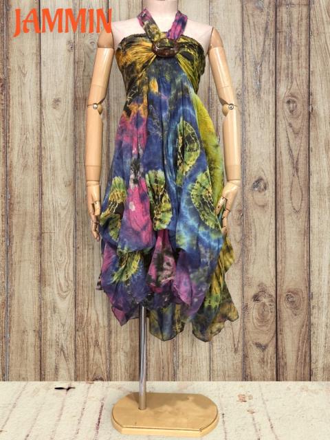 タイダイ変形スカート★アジアン★ヒッピー★サイケ★個性派 < 女性ファッション タイダイ変形スカート★アジアン★ヒッピー★サイケ★個性派 < 女性ファッションの