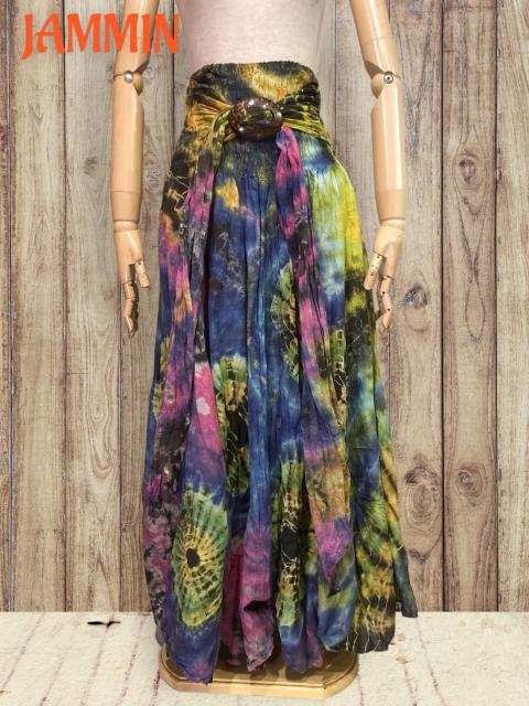 タイダイ変形スカート★アジアン★ヒッピー★サイケ★個性派 < 女性ファッション タイダイ変形スカート★アジアン★ヒッピー★サイケ★個性派 < 女性ファッションの