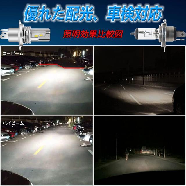 車/バイクヘッドライト LED H4 hi/lo 切替 CREEチップ搭載 6500K ホワイト ファンレス 2個セット < 自動車/バイク 車/バイクヘッドライト LED H4 hi/lo 切替 CREEチップ搭載 6500K ホワイト ファンレス 2個セット < 自動車/バイク