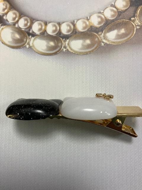 ハンドメイド レジン ねこ ヘアクリップ < 女性ファッション  ハンドメイド レジン ねこ ヘアクリップ < 女性ファッションの