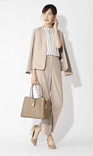 16NATURAL BEAUTY BASIC 洗える美脚ワイドパンツ L < ブランド  16NATURAL BEAUTY BASIC 洗える美脚ワイドパンツ L < ブランドの