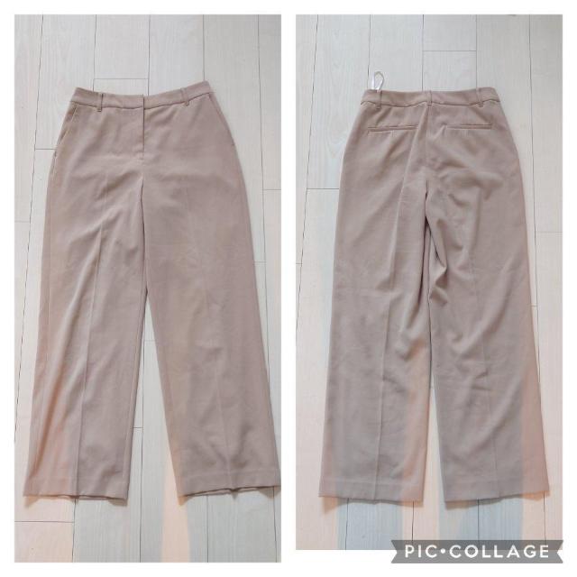 16NATURAL BEAUTY BASIC 洗える美脚ワイドパンツ L < ブランド  16NATURAL BEAUTY BASIC 洗える美脚ワイドパンツ L < ブランドの