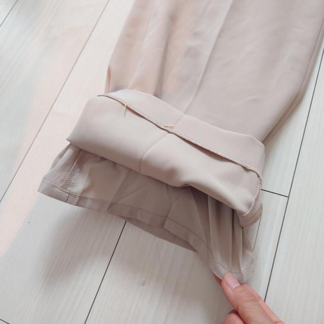 16NATURAL BEAUTY BASIC 洗える美脚ワイドパンツ L < ブランド  16NATURAL BEAUTY BASIC 洗える美脚ワイドパンツ L < ブランドの