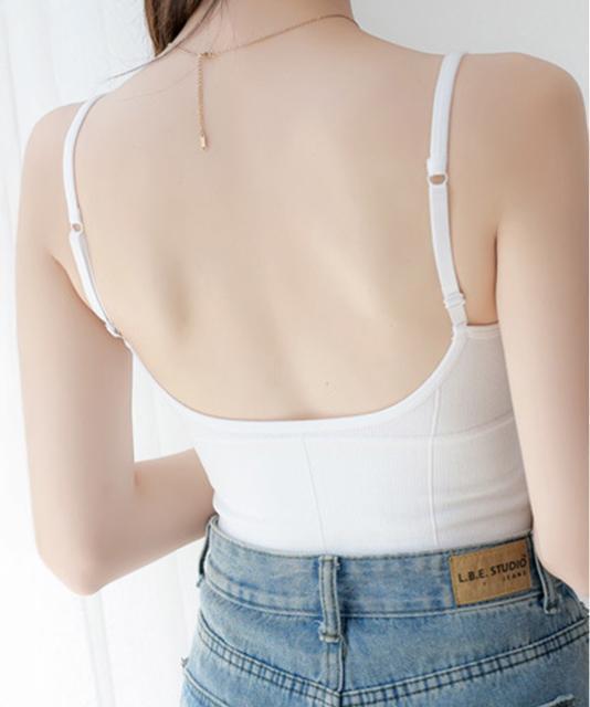 送料無料 新品 カップ付きキャミソール Uバックオープン < 女性ファッション  送料無料 新品 カップ付きキャミソール Uバックオープン < 女性ファッションの