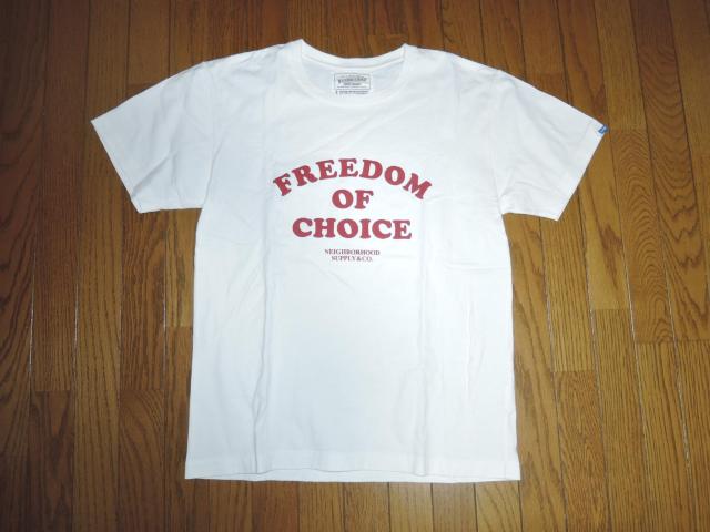 NEIGHBORHOOD ネイバーフッド Tシャツ S 白 TEE カットソー 半袖Tシャツ FREEDOM OF CHOICE < ブランド  NEIGHBORHOOD ネイバーフッド Tシャツ S 白 TEE カットソー 半袖Tシャツ FREEDOM OF CHOICE  < ブランドの